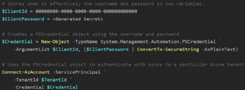Authenticating as a Service Principal